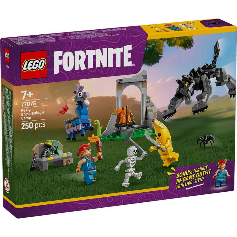 Lego fortnite peely & sparkplugs camp