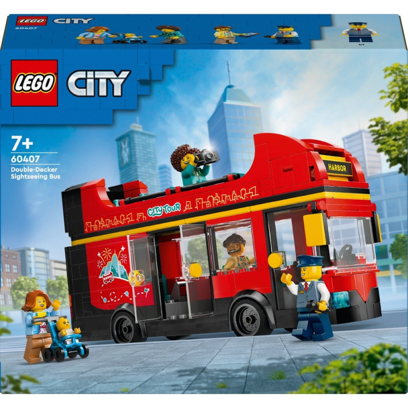 Lego city red double-decker sightseein