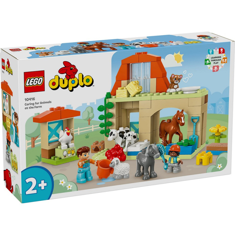 Lego duplo town caring for animals at the farm