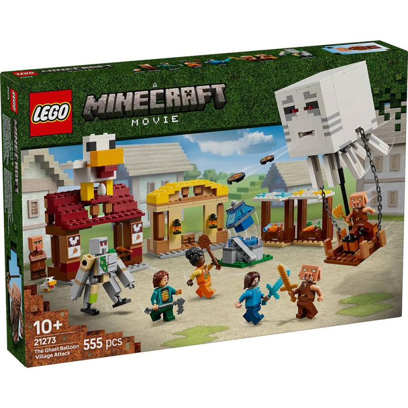 Lego minecraft the ghast balloon village attack 