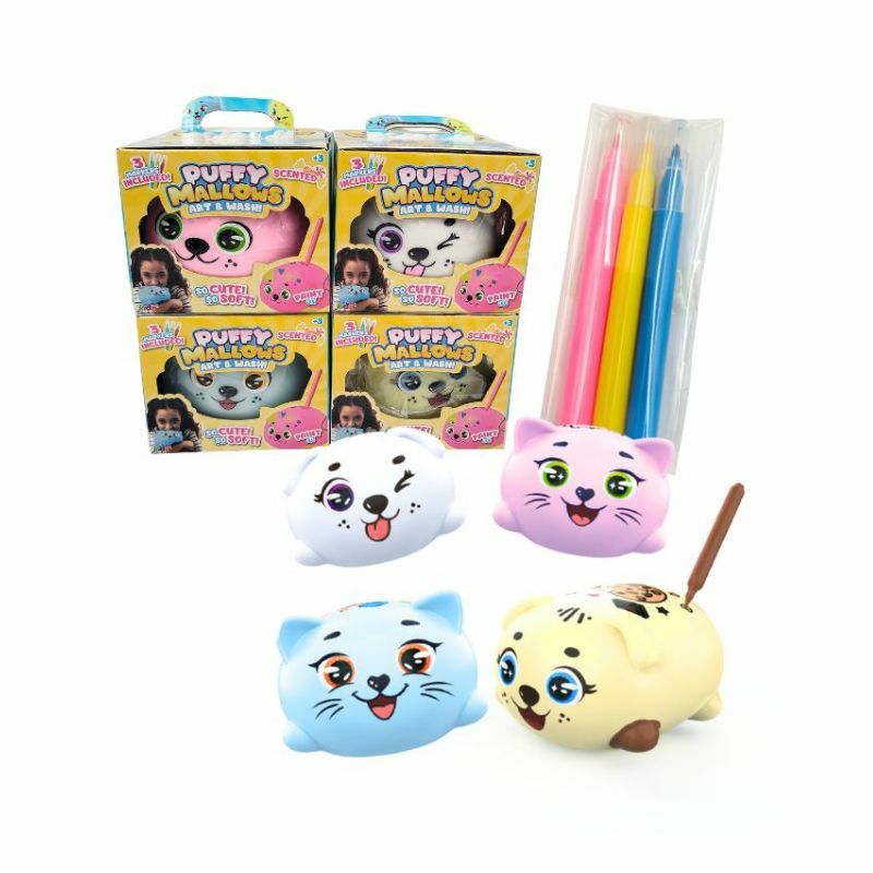 Puffy mallow sa flomasterima
