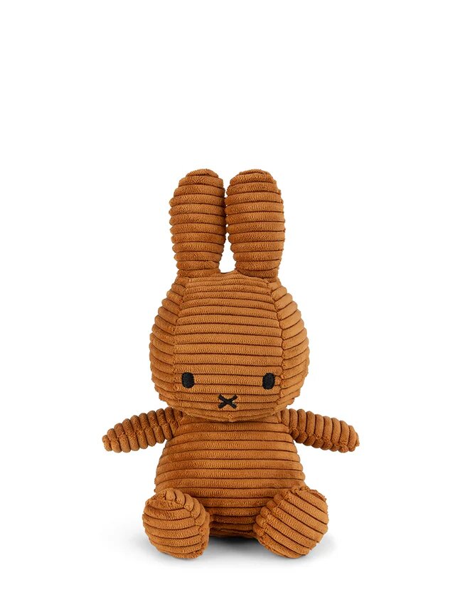 Miffy plišani zeka Eco Corduroy 23cm Cinnamon