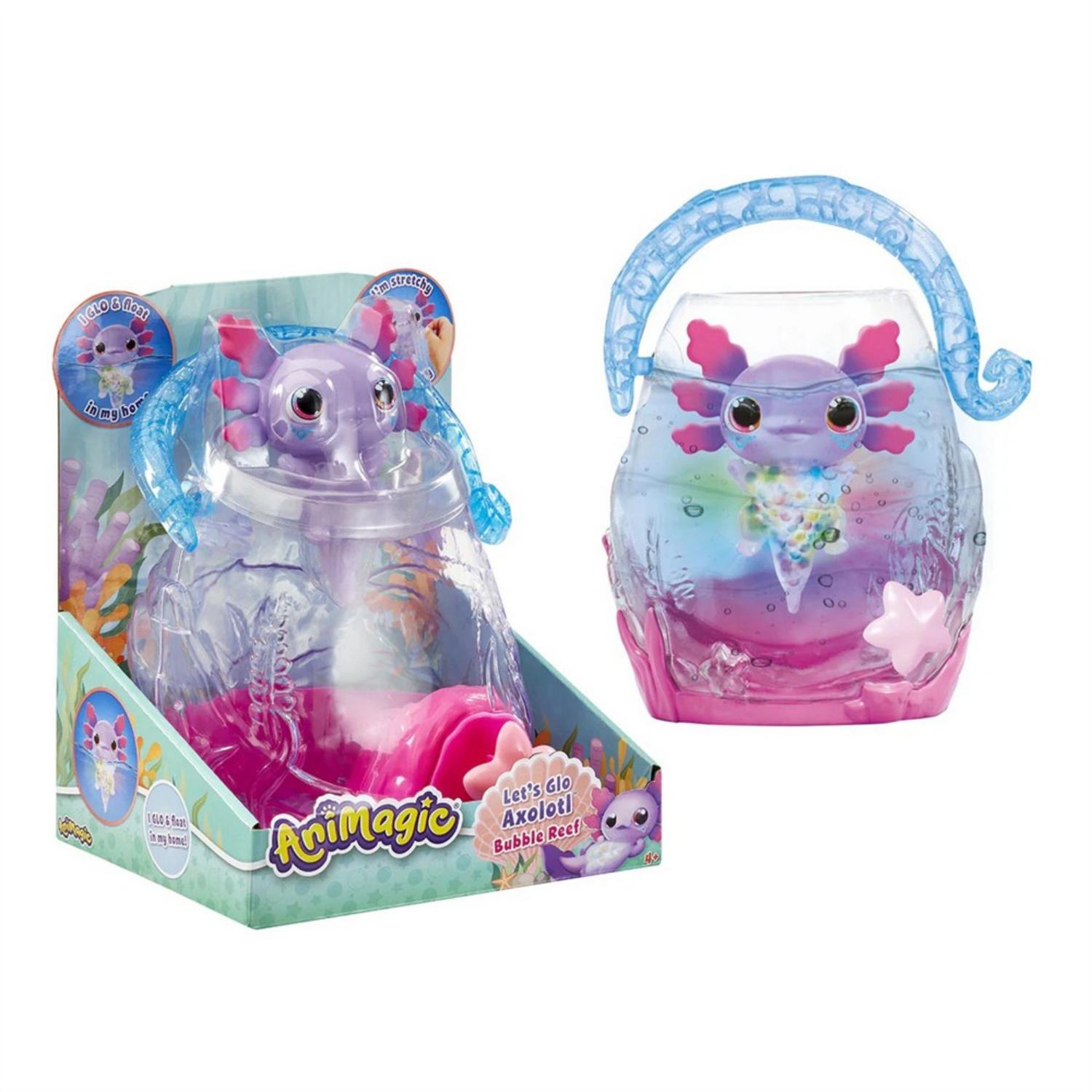 Animagic Lets Glo Axolotl Bubble Reef