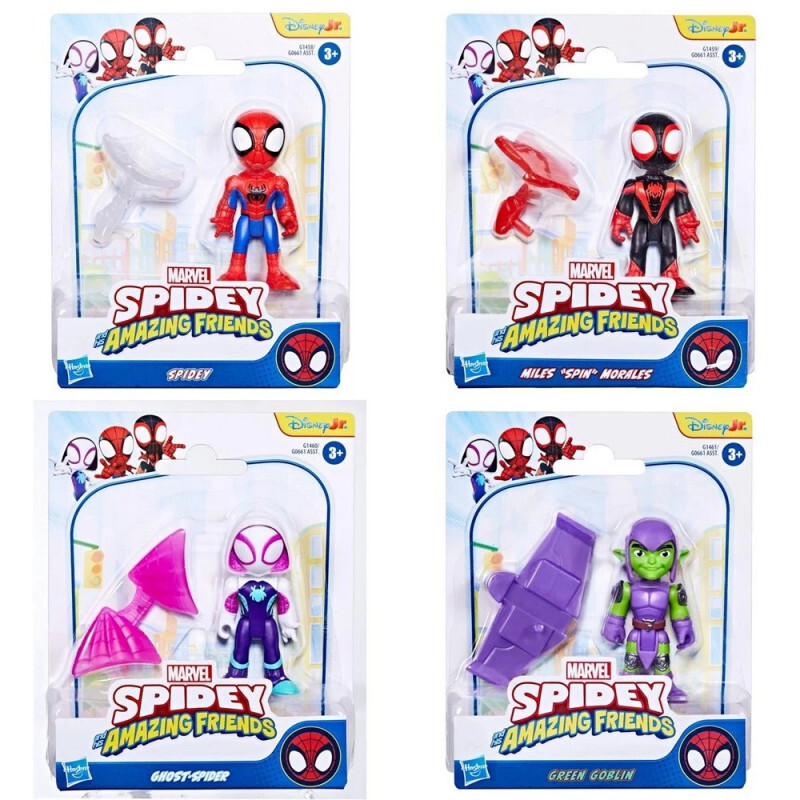 Spiderman And Friends 3in Figure Acsry Ast 