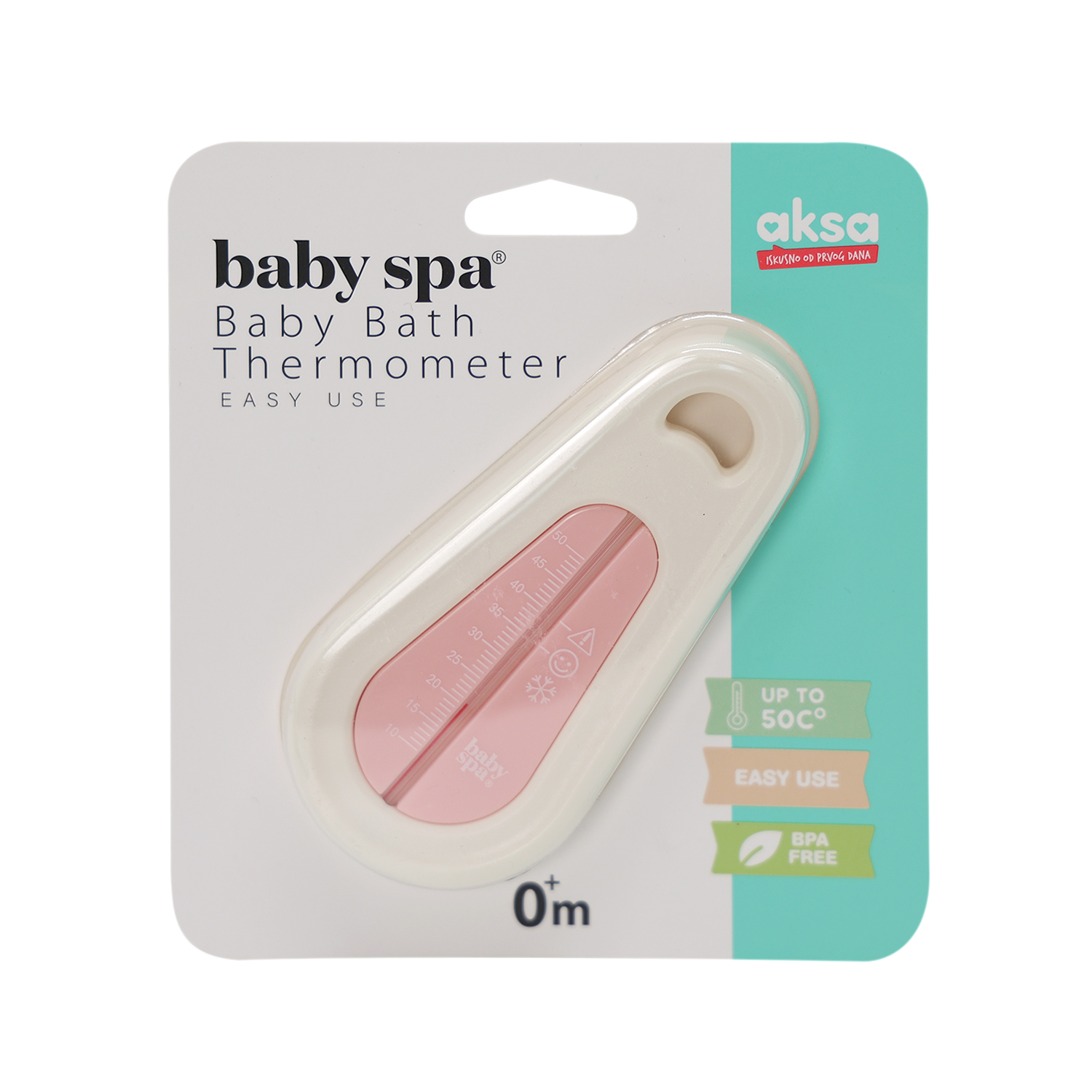 Baby Spa termometar za kupanje roze 