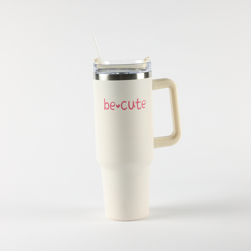 Be Cute termos sa slamčicom bež 1,2l