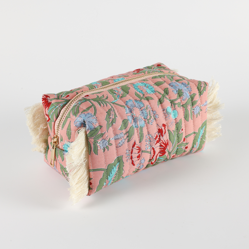 Be Cute neseser sa resama, roze 21x11x9cm