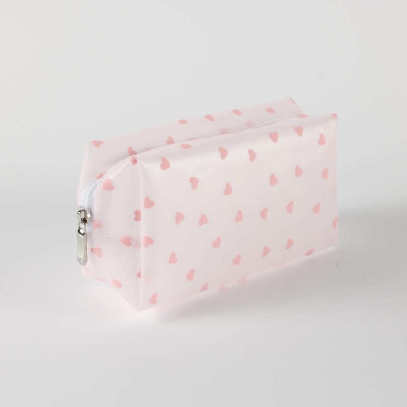 Be Cute prozirni neseser srca, sv. roze 18x8x10cm