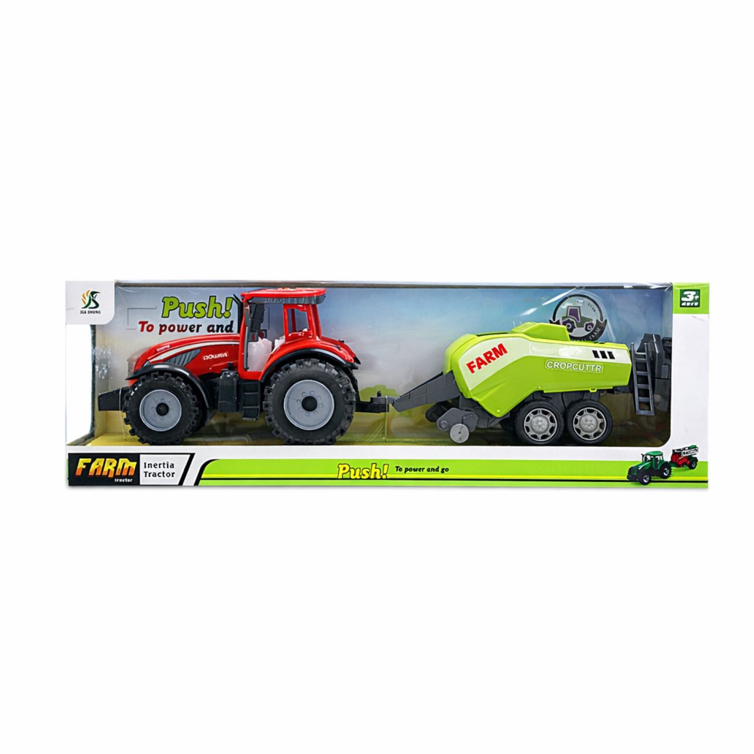 HK Mini traktor sa prikolicom 46,5x11,5x15cm