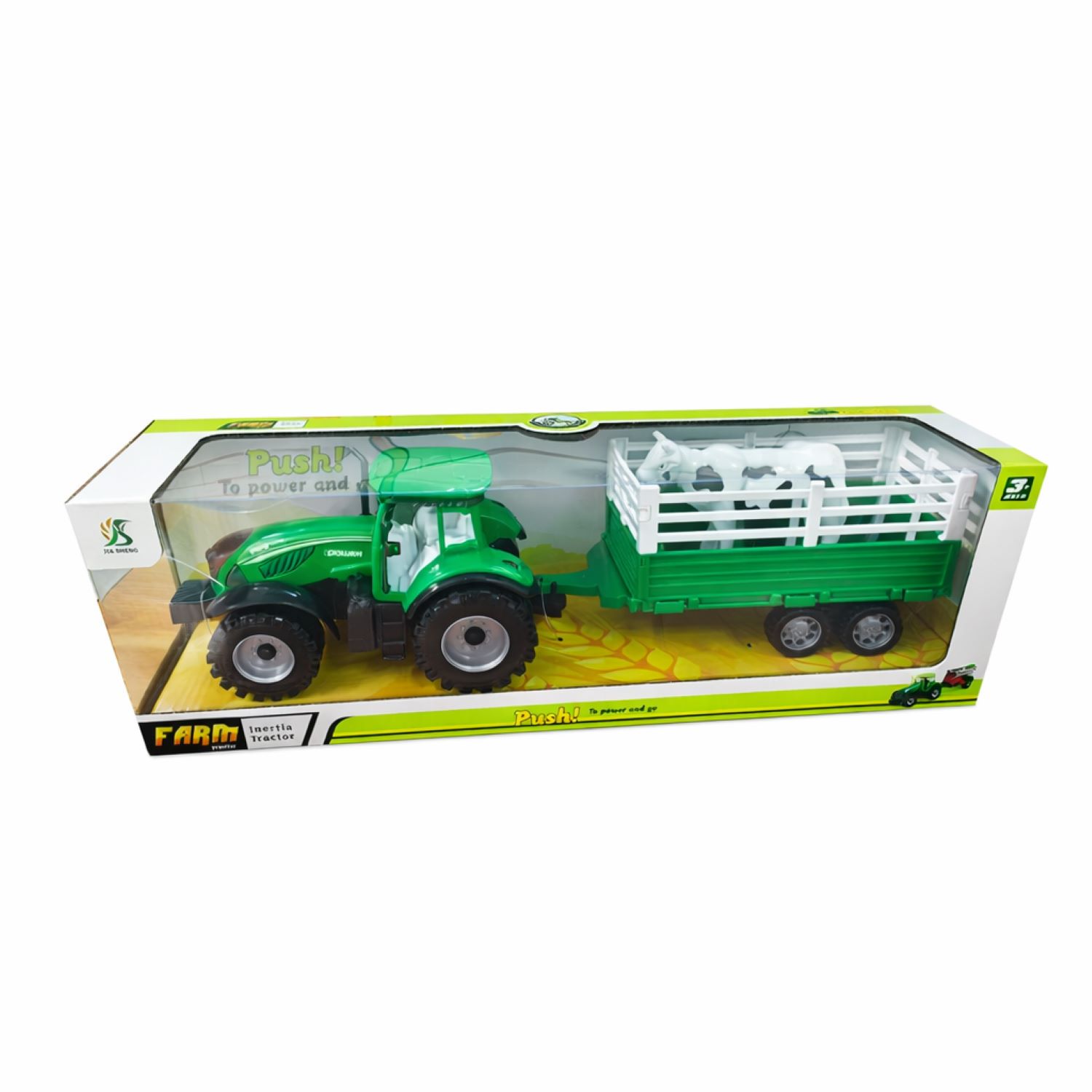 HK Mini traktor zeleni 46,5x11,5x15cm
