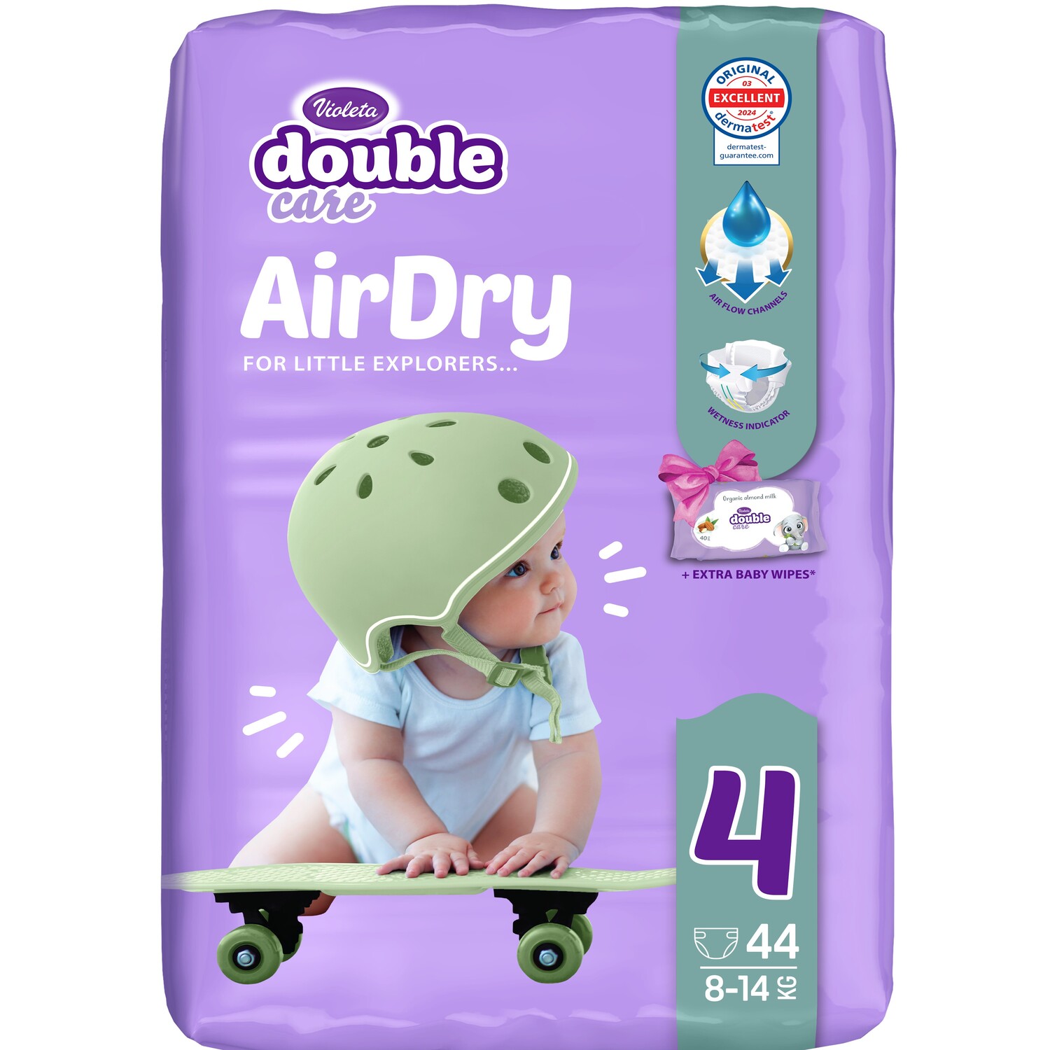 Violeta pelene double care air dry 4 maxi 44kom 