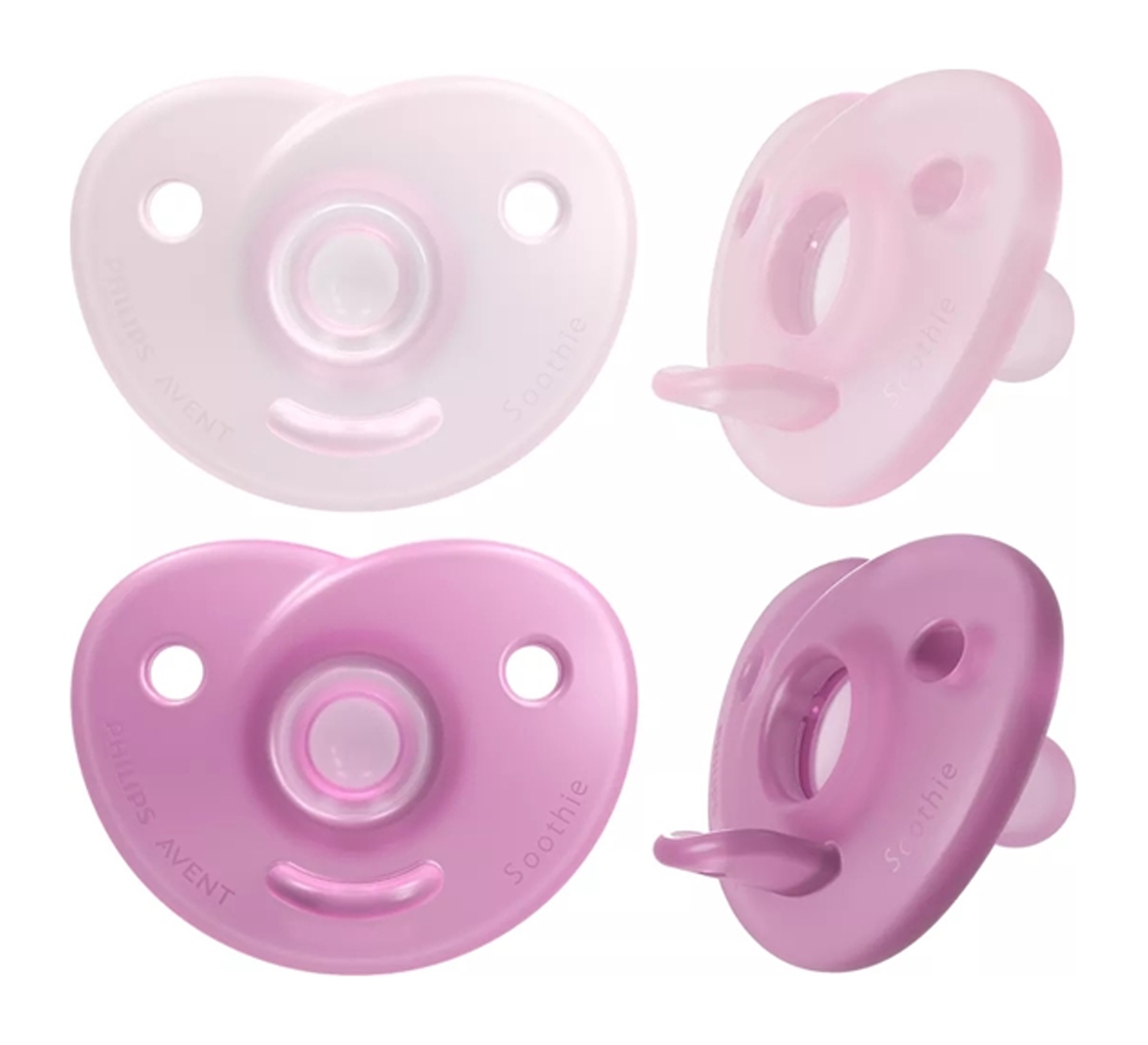 Avent varalica soothie 0-6m pink/l.pink 2kom