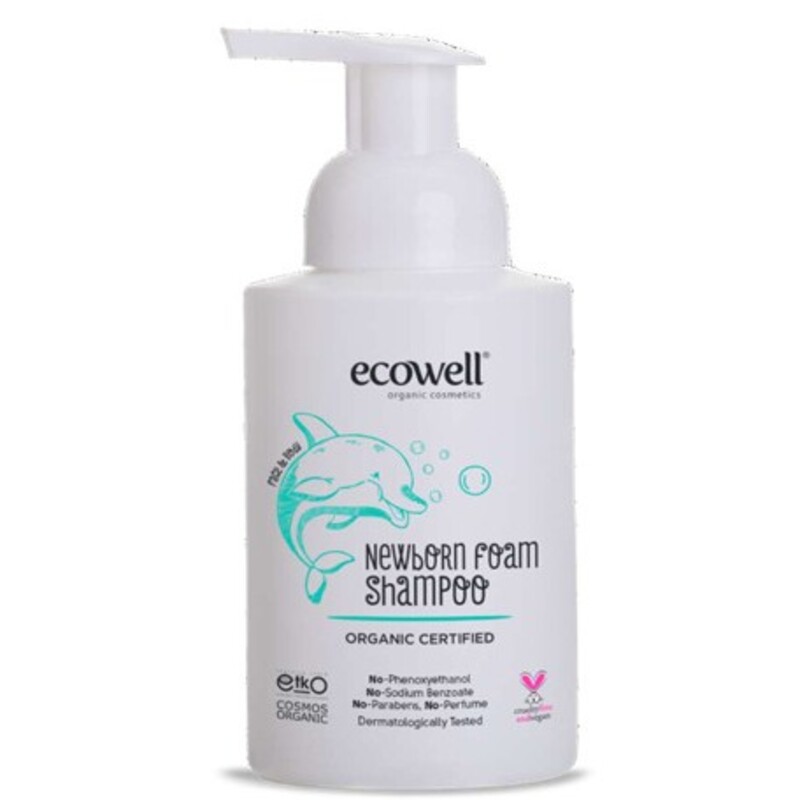Ecowell organski pena šampon za novorođenčad 300ml