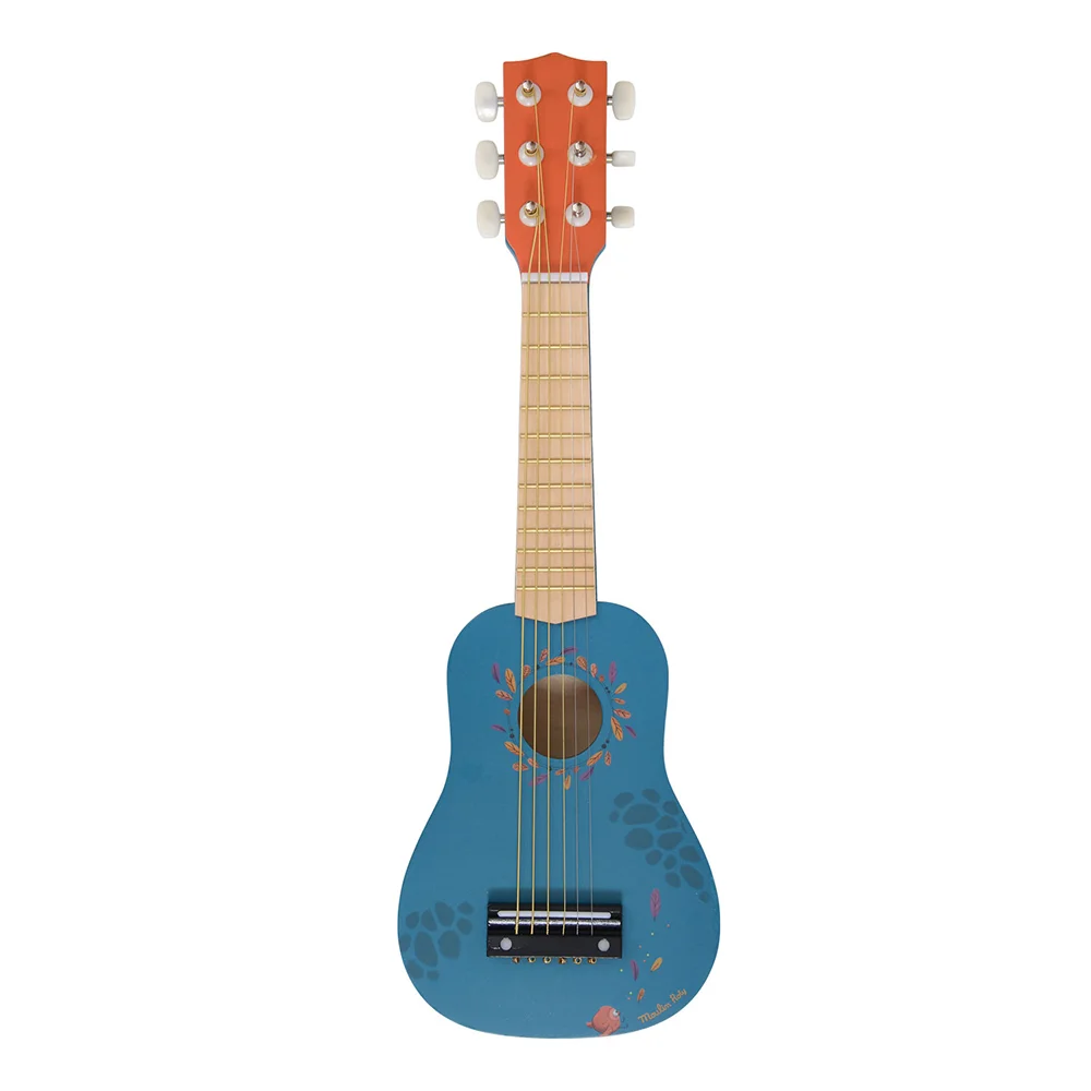 Moulin Roty drvena gitara Dans la Jungle ,plava