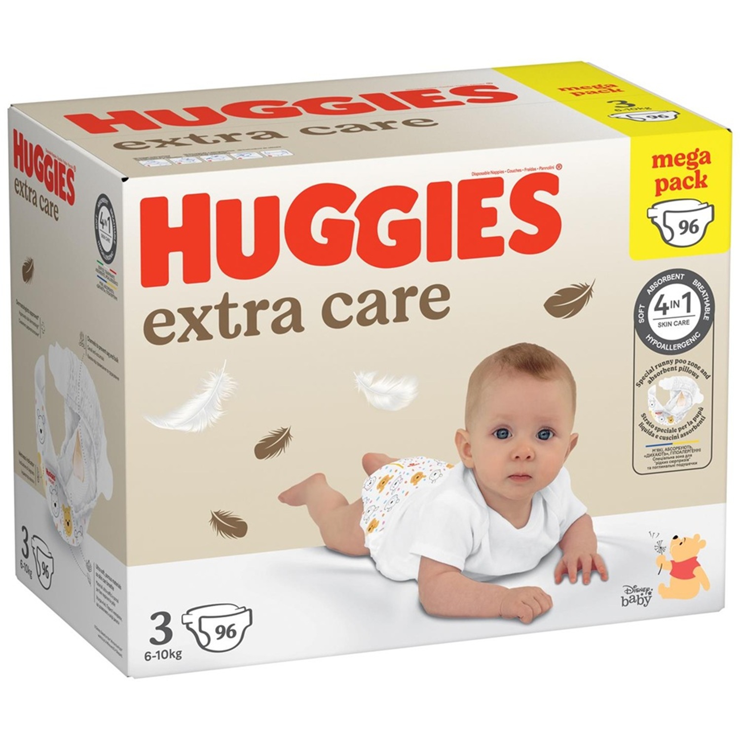 Huggies pelene extra care BOX 3 6-10kg 96kom