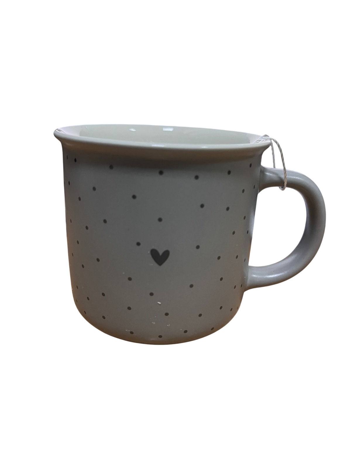 Cute&Cool HOME keramička šolja siva srce 390ml