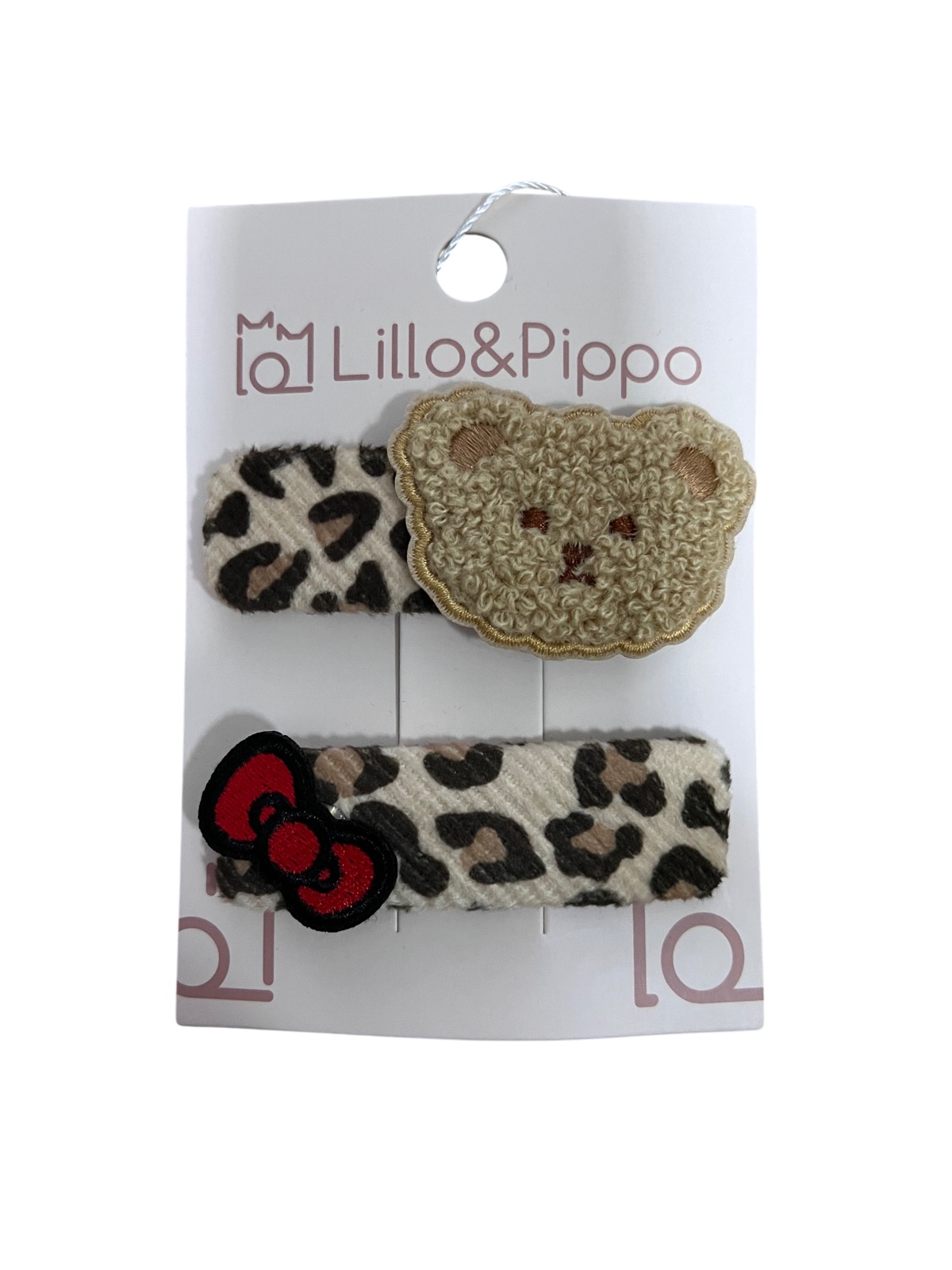 Lillo&Pippo šnalice za kosu leopard 2kom 