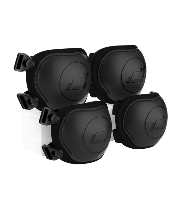 Scoot&Ride Set štitnika XXS Black-ash 