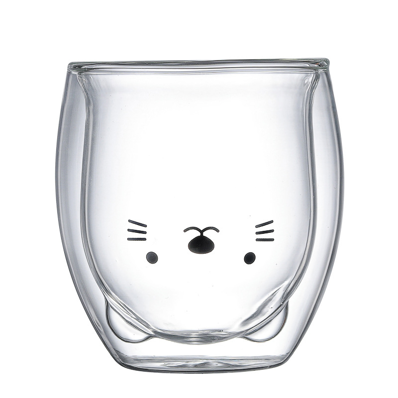 Cute&Cool HOME staklena čaša maca 250ml 