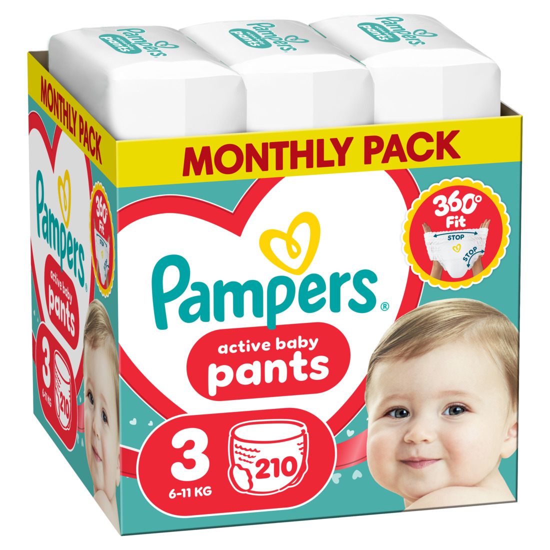 Pampers pants pelene monthly S3, 6-11kg 210 kom 