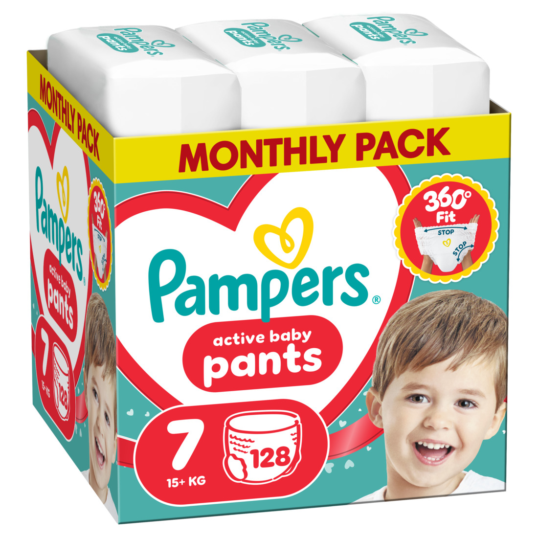 Pampers pants pelene monthly S7, 15+kg 128 kom 