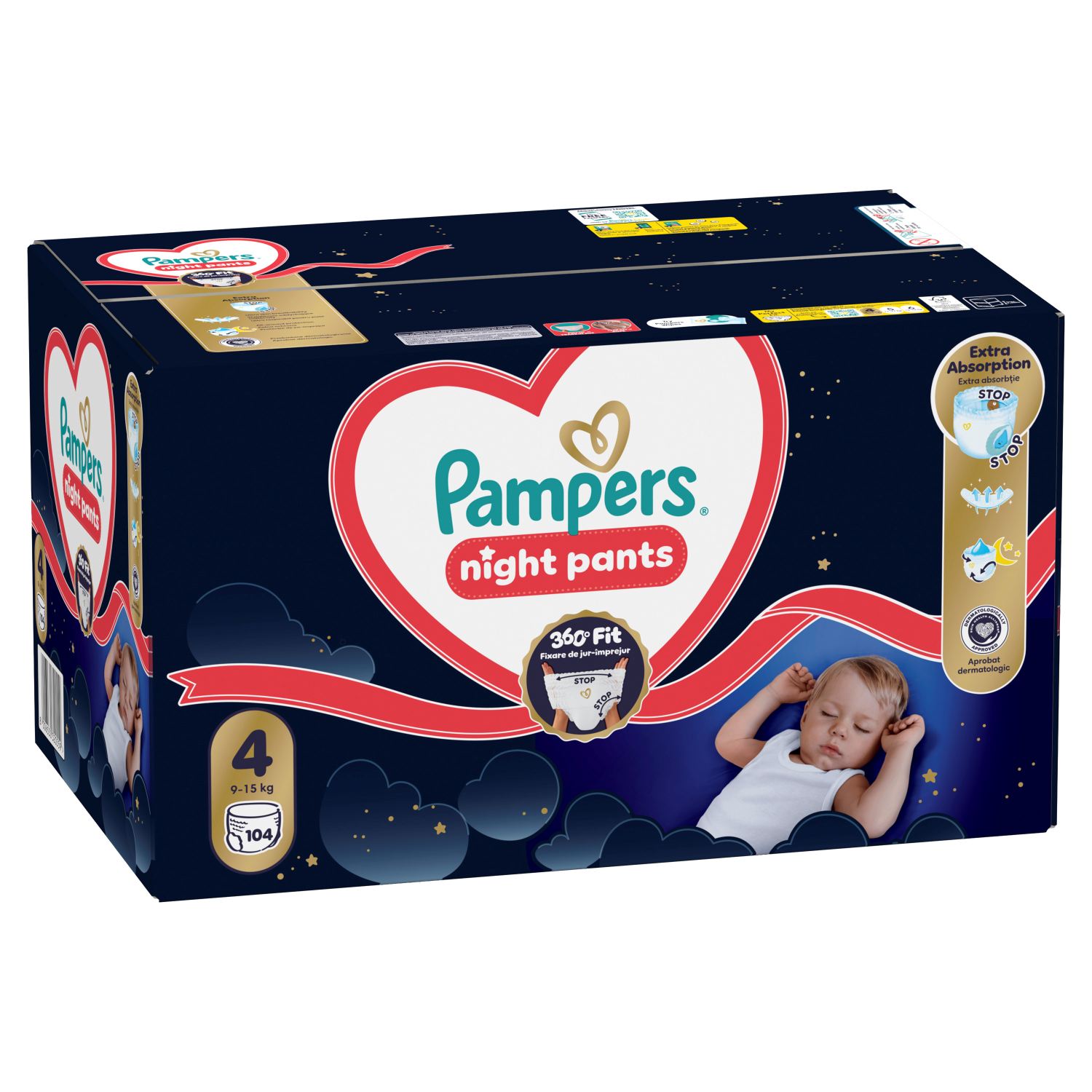 Pampers pelene monthly night pantsS4,9-15kg 104kom