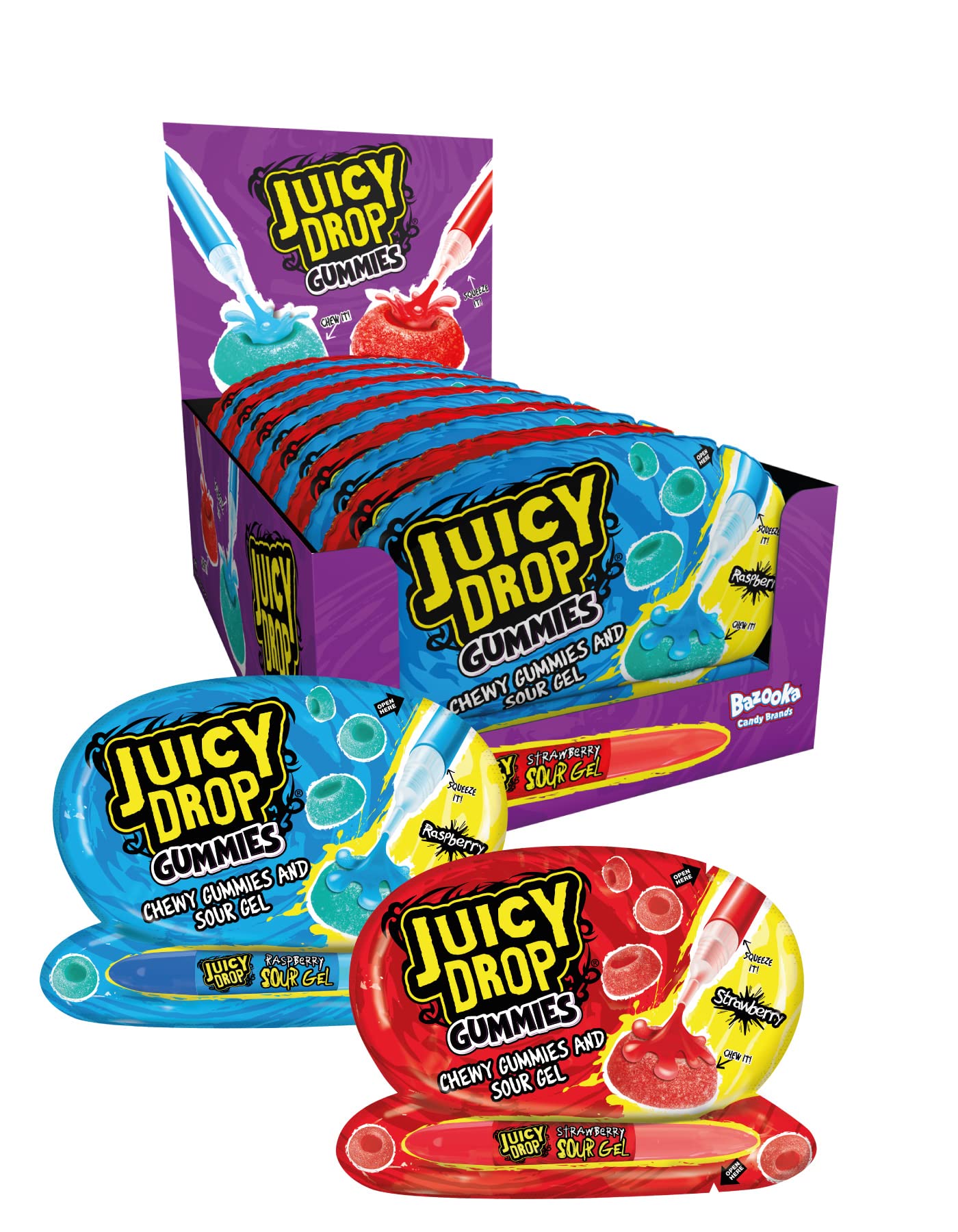 Bazooka juicy drop gummies 57g