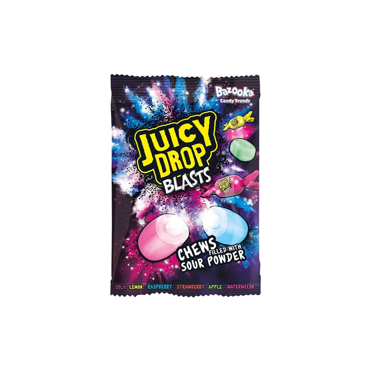 Bazooka juicy drop blasts bag 120g