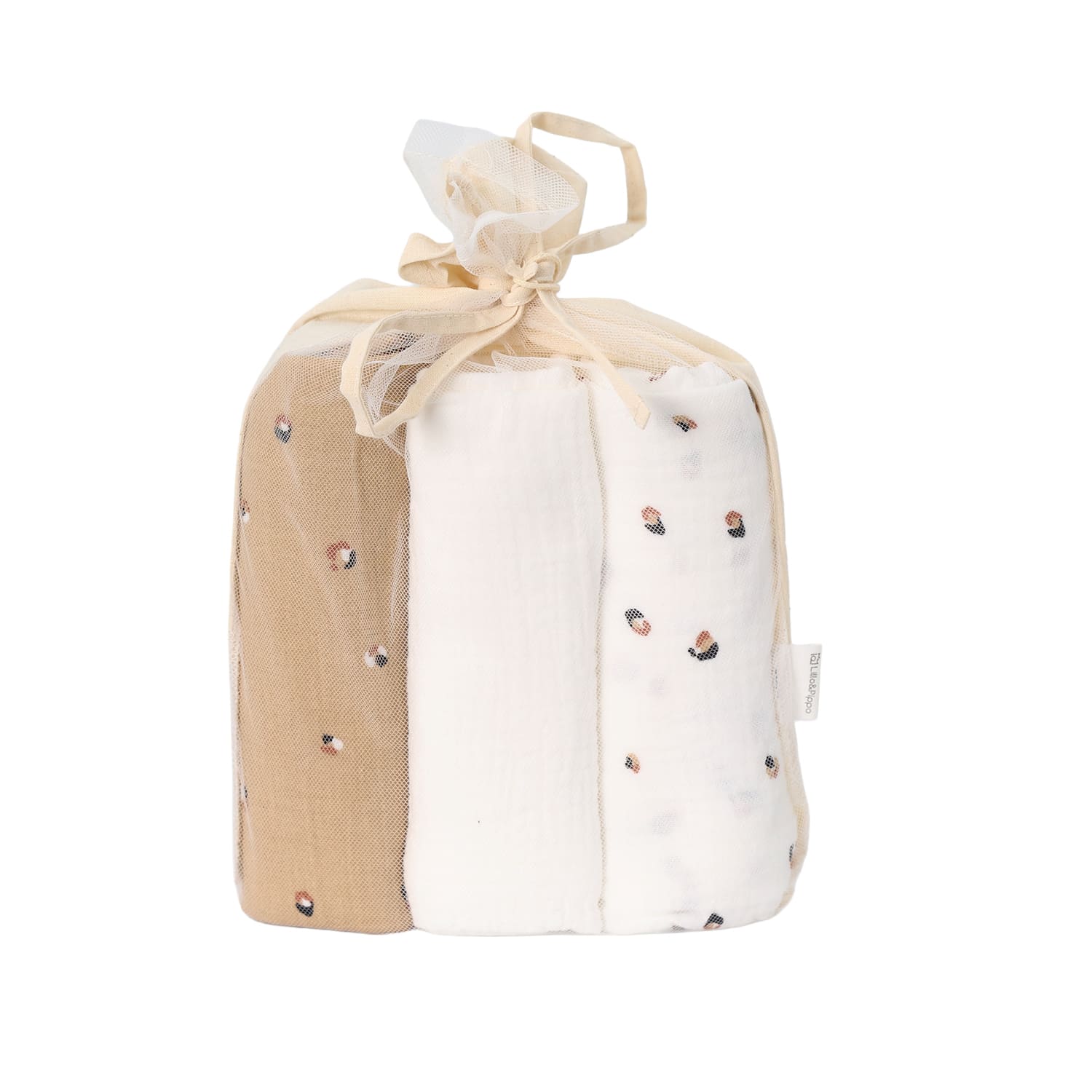 Lillo&Pippo pelena od muslina 70x70cm 3/1, Leopard