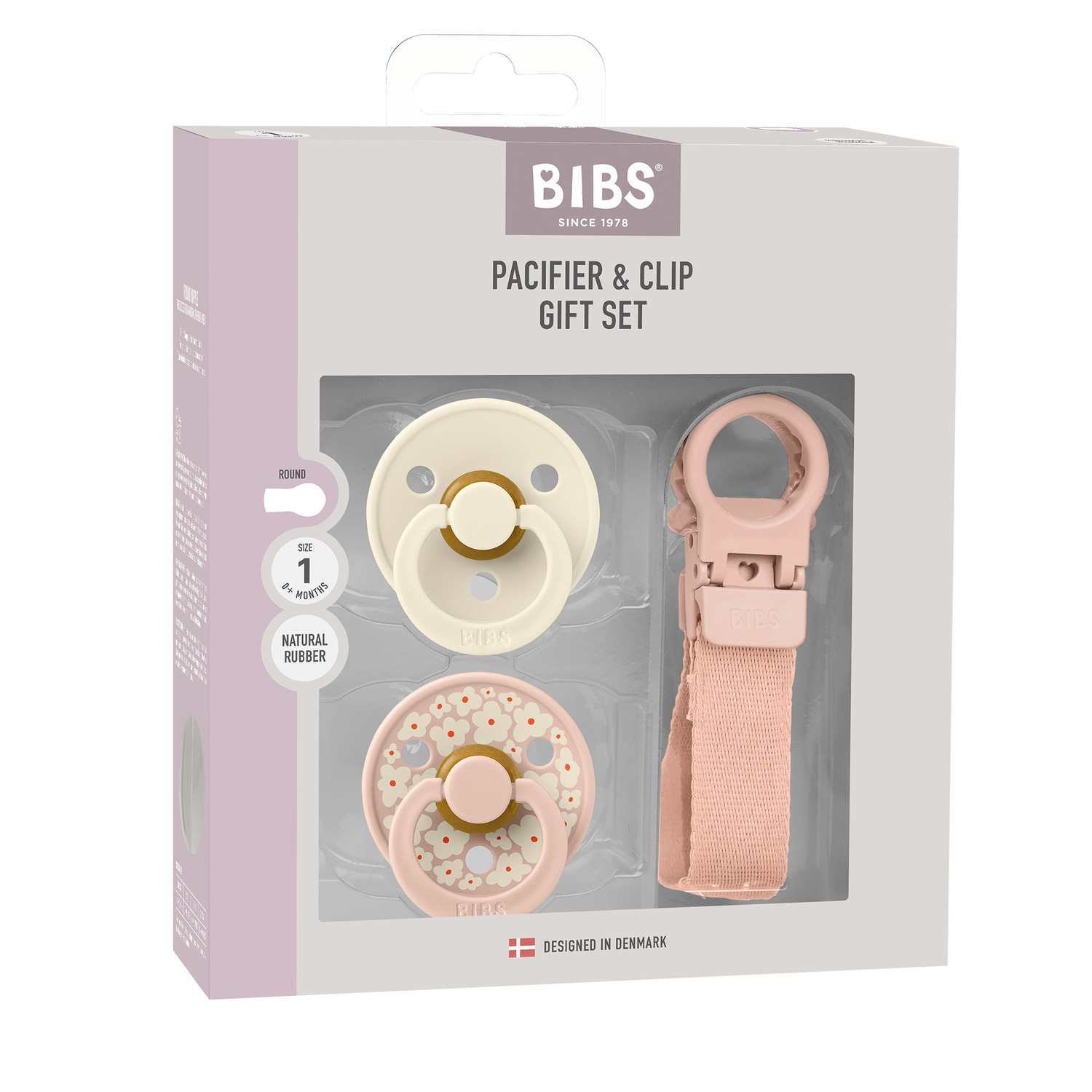 BIBS set laže i lančić 0-6m Blush
