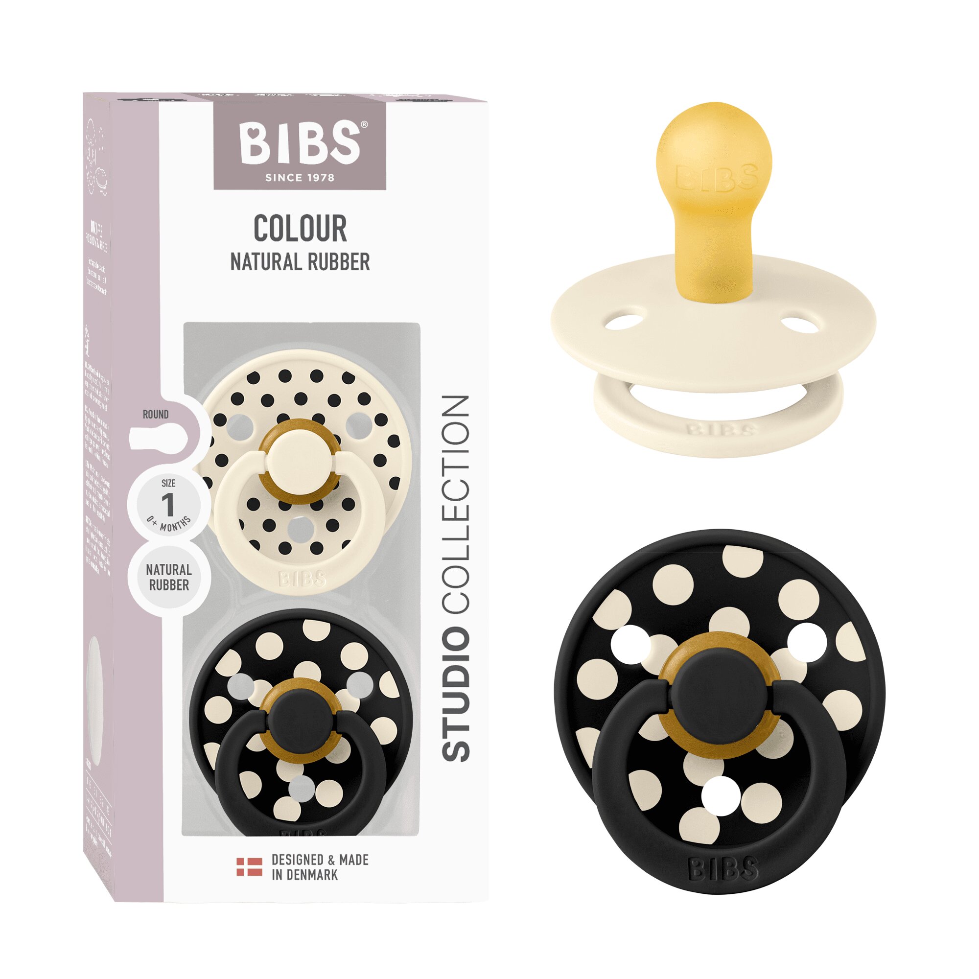 Bibs Studio varalica Polka Black/Ivory 0-6m