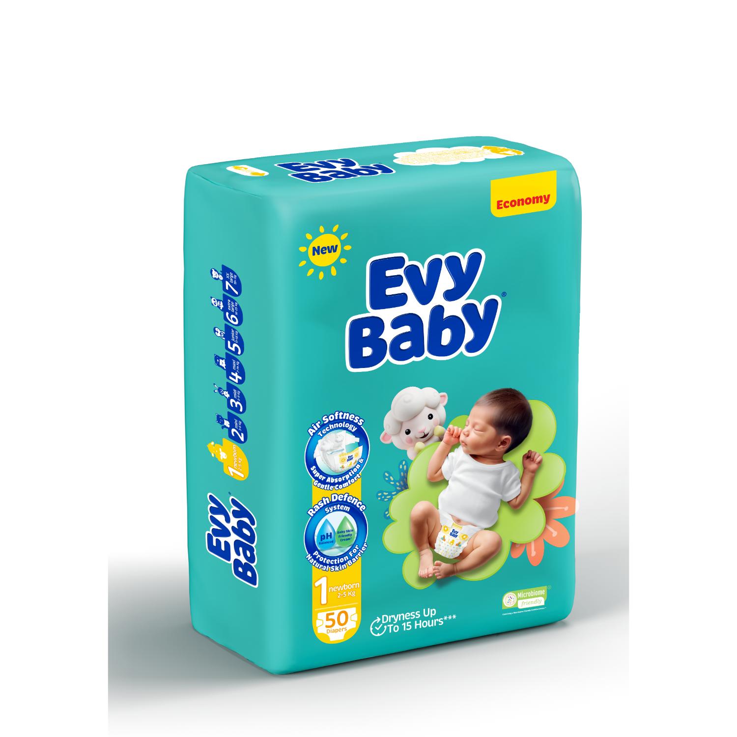 Evy baby pelene twin newborn 1, 2-5 kg 50kom 