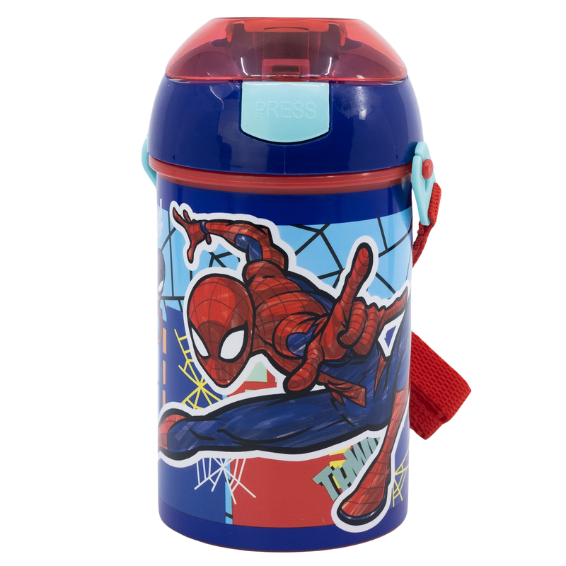 Stor flašica sa trakom za nošenje 450ml Spiderman