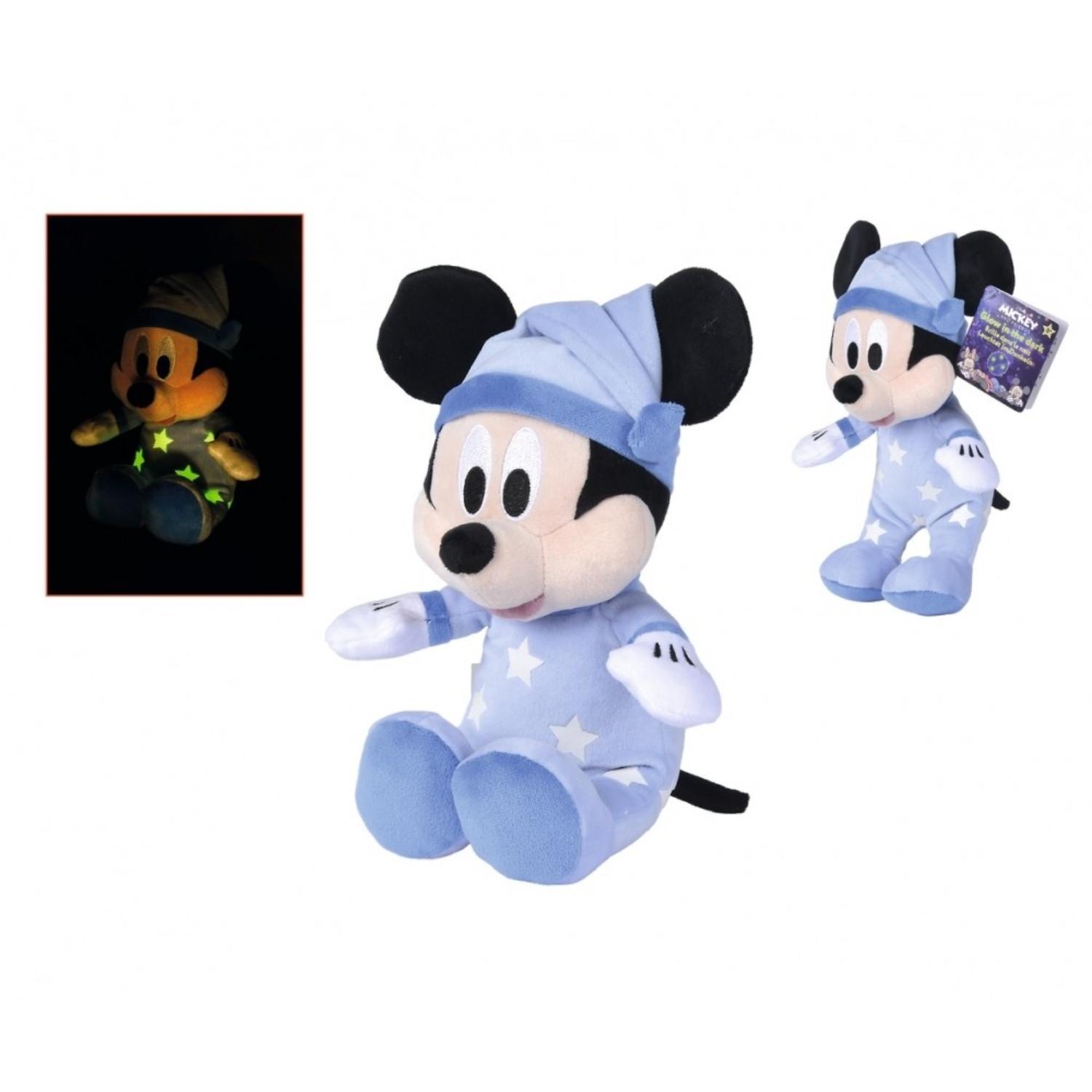 Disney Mickey Mouse plis 25cm - Glow in the Dark 