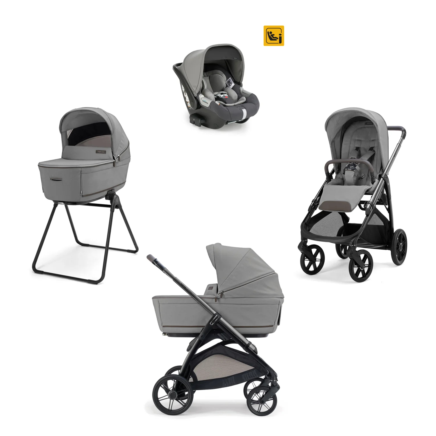 Inglesina trio sistem Aptica Darwin, Crystal Grey 