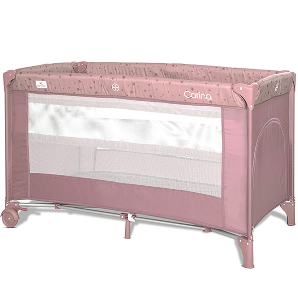 Lorelli prenosivi krevetac Carina 2niv,Pink stars 