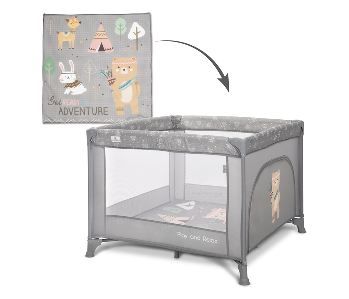 Lorelli ogradica za bebe Play & Relax,Grey adventu