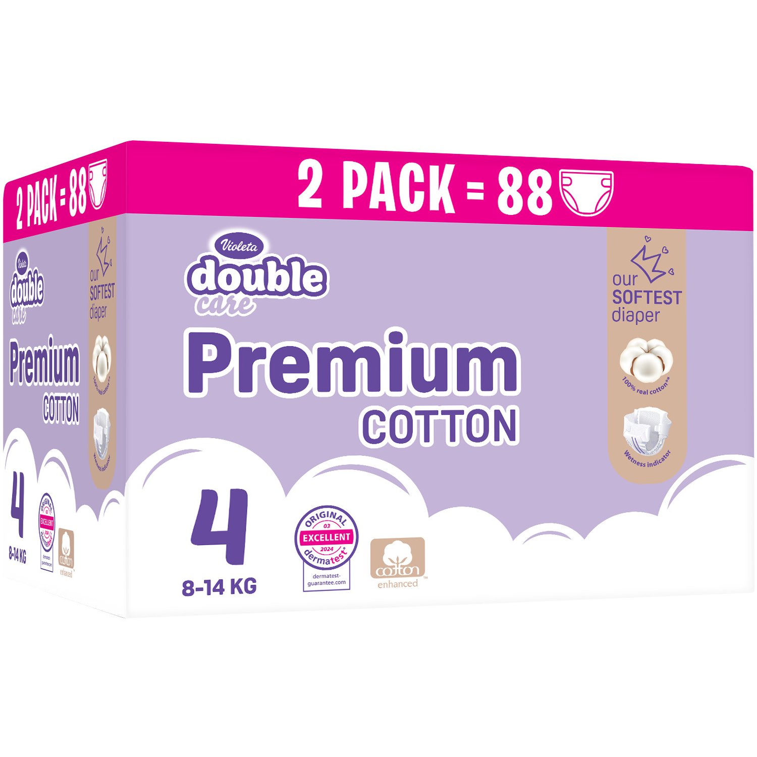 Violeta pelene premium Box 4 8-14kg 88 kom 
