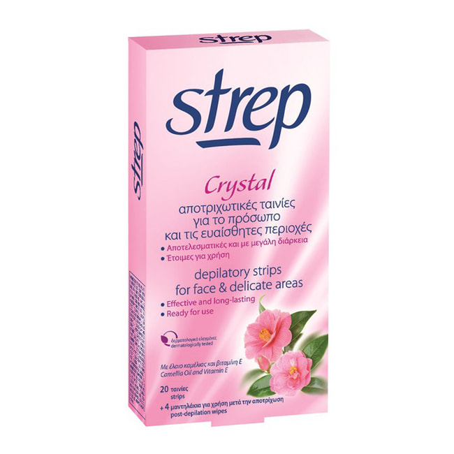 Strep Crystal trake za depilaciju lica 20kom 