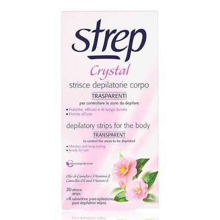 Strep Crystal trake za depilaciju tela 20kom 