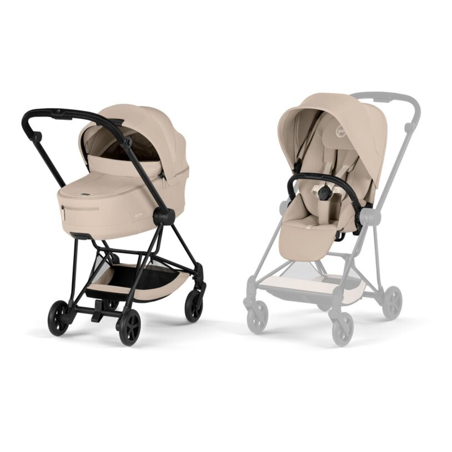 Cybex duo sistem Mios 4.0. Cozy Beige (matt black) 