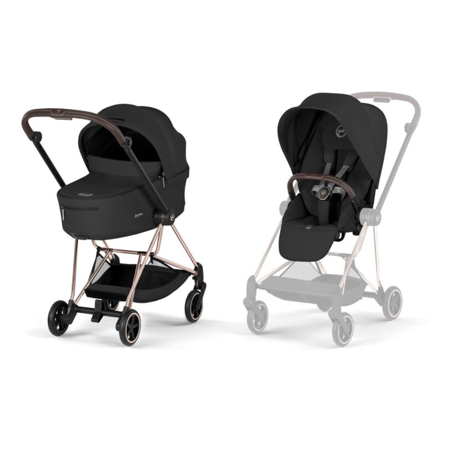 Cybex duo sistem Mios 4.0. Sepia Black(rosegold) 