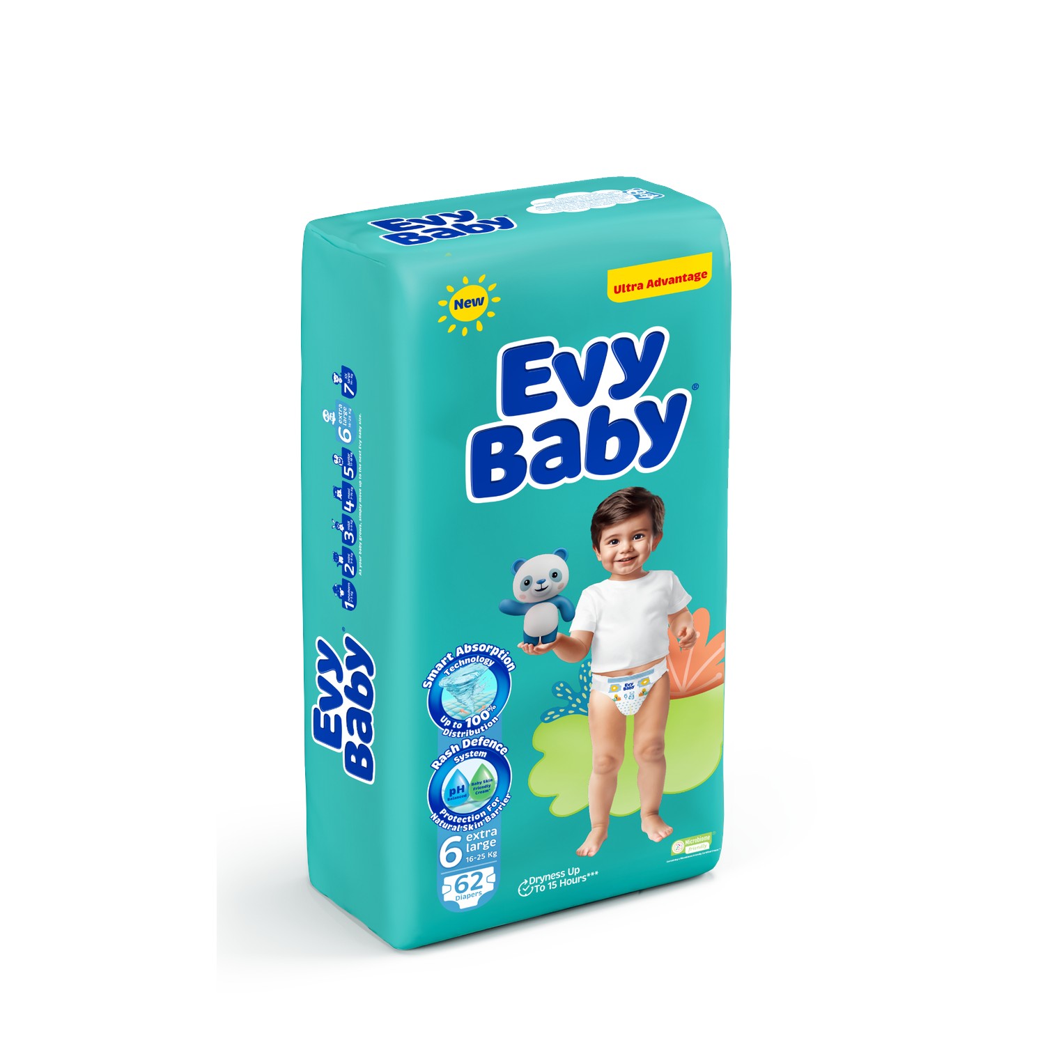 Evy baby pelene ULTRA XL 6, 16-25kg, 62kom 
