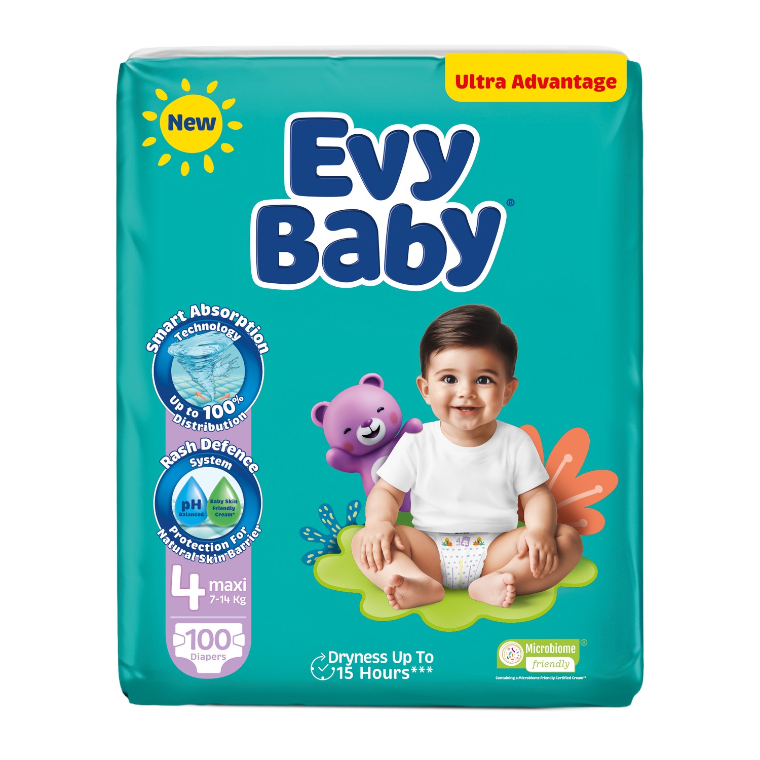 Evy baby pelene ULTRA maxi 4, 7-14kg, 100kom
