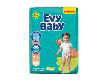Evy baby pelene TWIN XXL 7, 19+kg, 21kom 