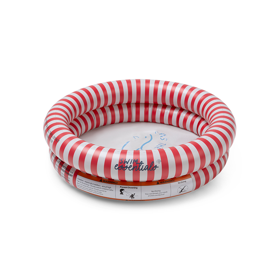 Swim Essentials dečiji bazen crvene pruge 60cm 