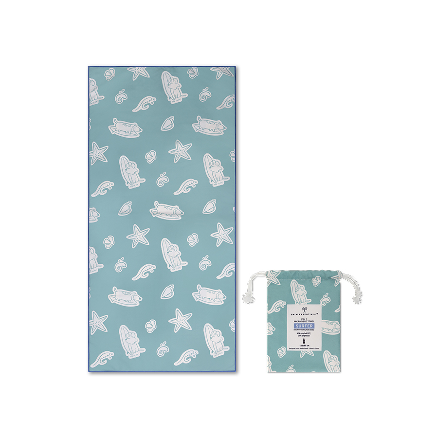 Swim Essentials peškir za plažu zeleni, 135x65 cm 