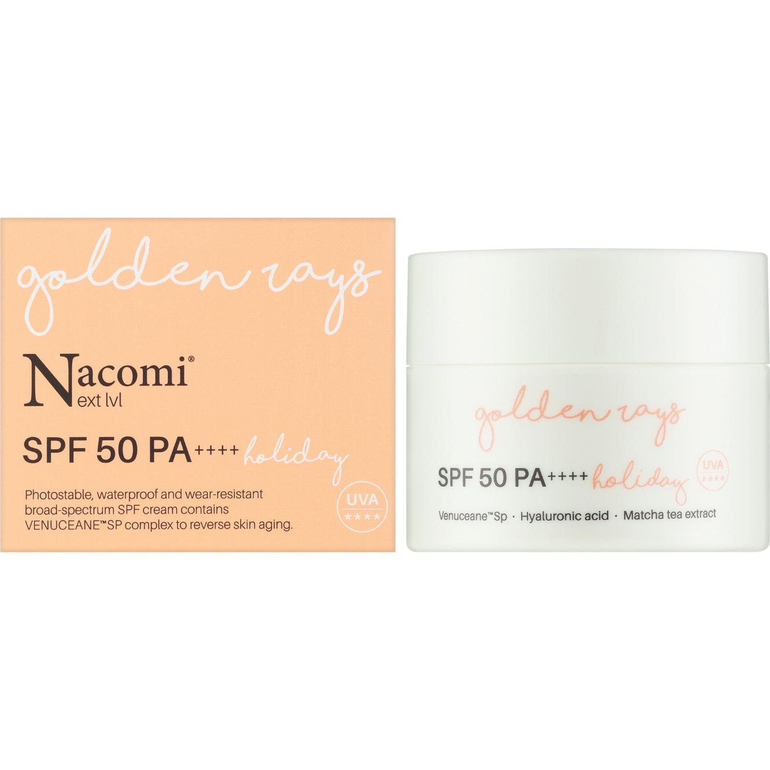 Nacomi Golden Rays Hidrantna krema SPF50, 50ml