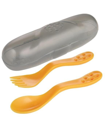 Canpol putni set kašika i viljuška 74/019 yellow