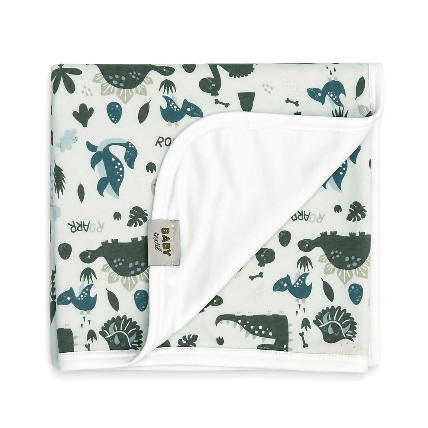 Baby Textil prekrivač Dino družina, 80x90cm 